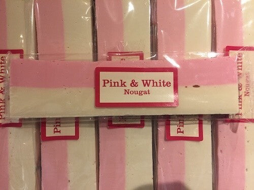 Pink & White Nougat Bar (1bar)